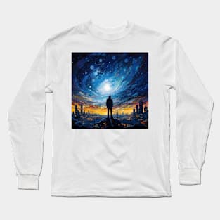 Starry Night Fantasy Long Sleeve T-Shirt